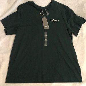 Green Adidas Short Sleeve Tee